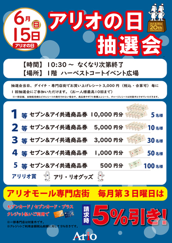 6月アリオの日