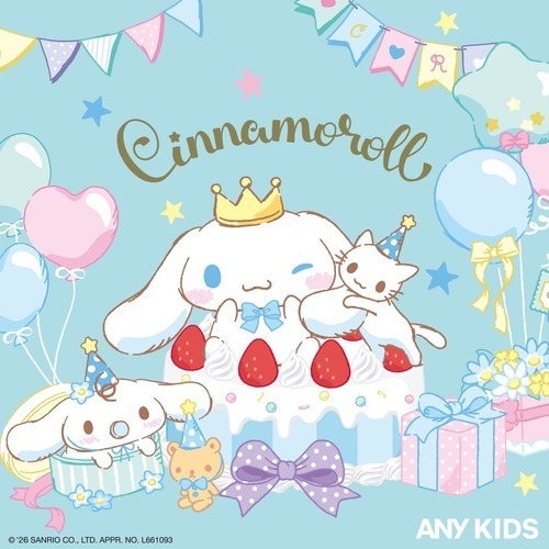 【ANY KIDS】シナモロール×ANY KIDSのコラボアイテムが登場！