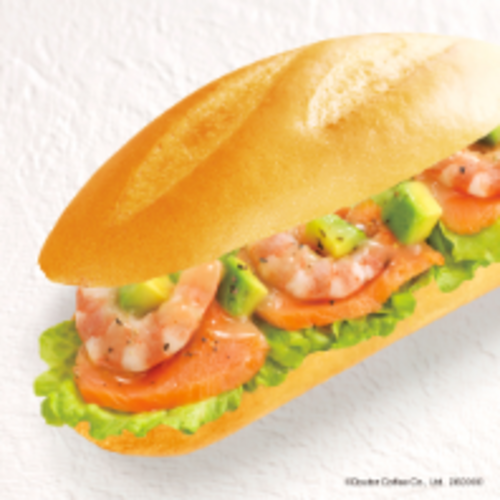 爽やかレモン ミラノサンドB  スモークサーモン・エビ・アボカド