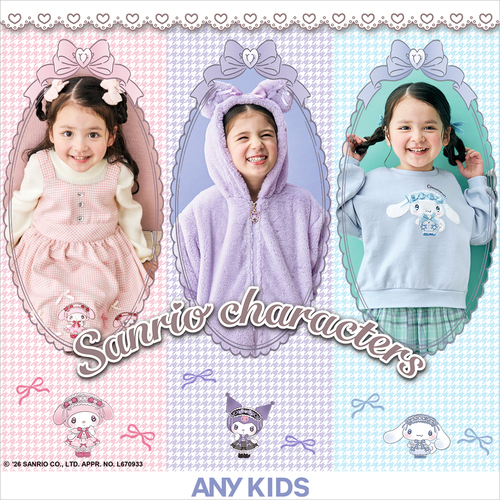 【ANY KIDS】サンリオキャラクターズ×ANY KIDS